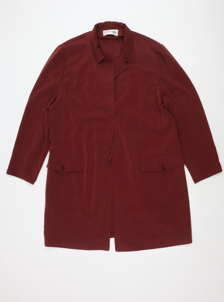 Windsmoor Women's Red Blazer Size 16, Button Front
