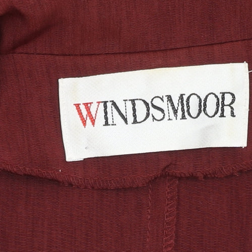 Windsmoor Women's Red Blazer Size 16, Button Front