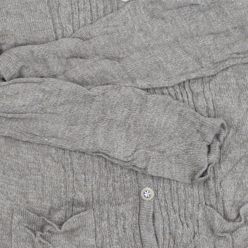 Honor Millburn Women's Beige Cardigan S Round Neck