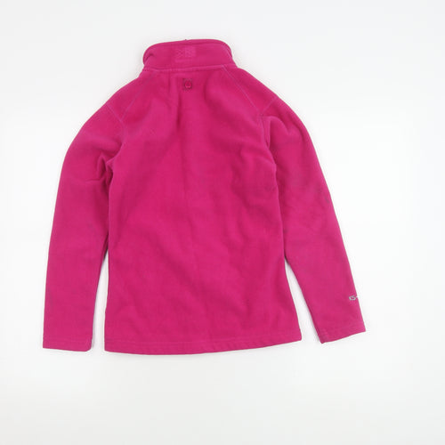 Karrimor Girls Pink Fleece Jacket 11-12 Yrs Warm Zip Polyester