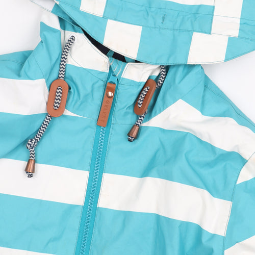 Gelert Women's Blue Striped Rain Jacket Size 10