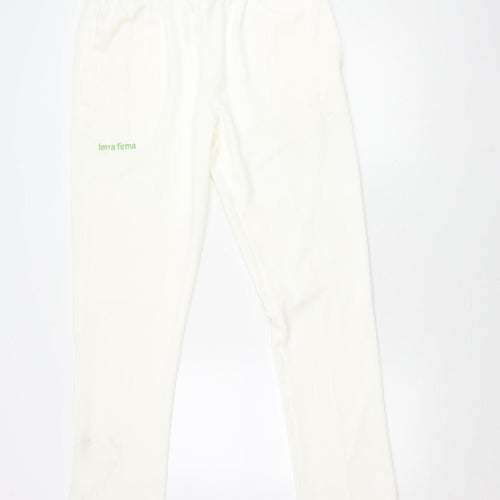 White Unisex Adults Jogger L 36 in Waist