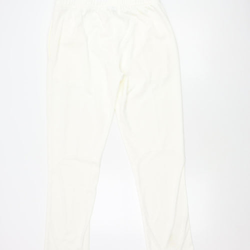 White Unisex Adults Jogger L 36 in Waist