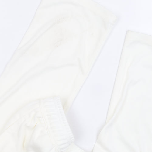 White Unisex Adults Jogger L 36 in Waist