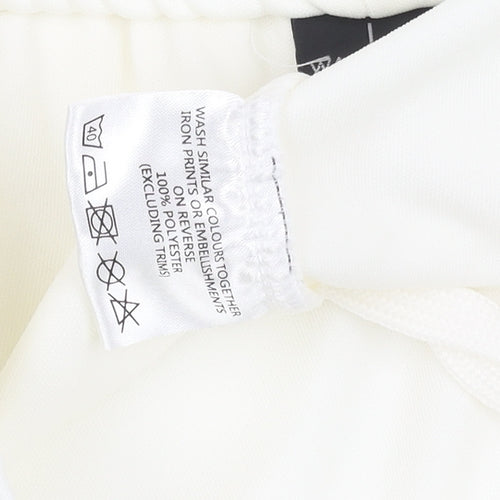 White Unisex Adults Jogger L 36 in Waist