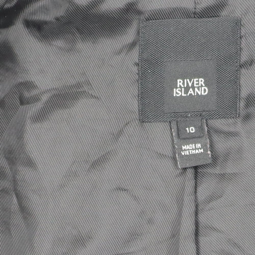River Island Women's Black Blazer Size 10 Regular Fit