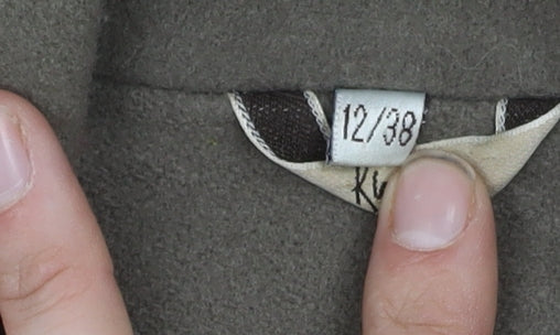 Klass Collection Women's Beige Wool Pea Coat Size 12