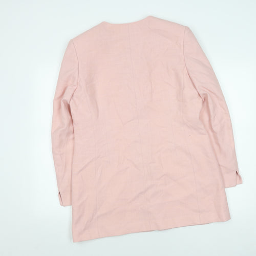 Viyella Women's Pink Mid-Length Blazer Size 14