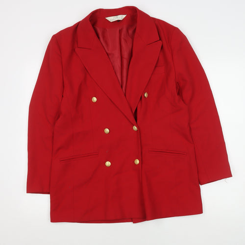 Modern Classics Women's Red Double-Breasted Blazer