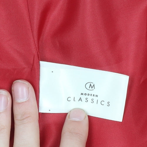 Modern Classics Women's Red Double-Breasted Blazer