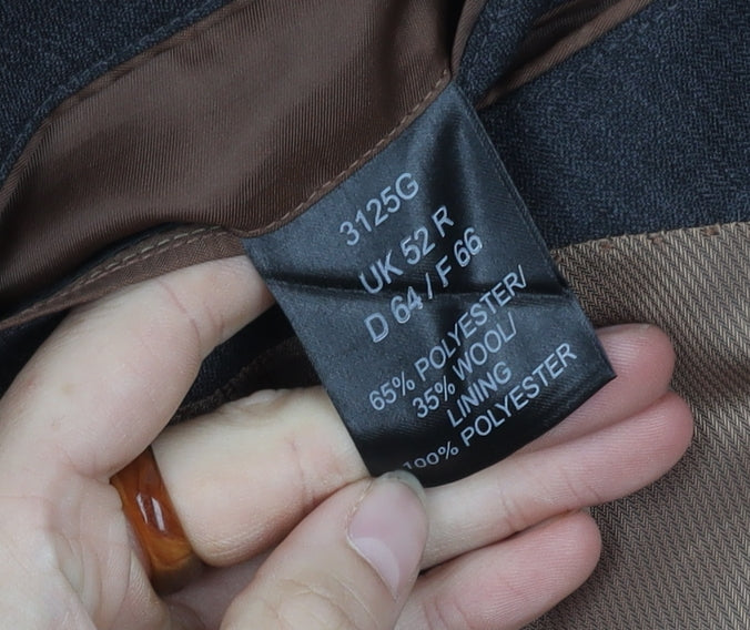 Brook Taverner Men's Black Blazer Jacket Size 52R