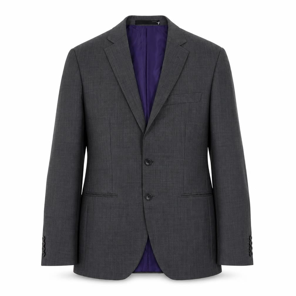 Front view of Marks & Spencer Grey Check Men's Blazer, size 36R