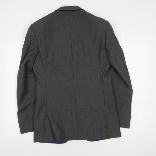 Marks and Spencer Grey Check Men's Blazer Size 36R