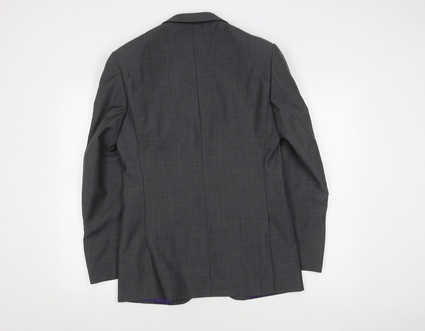 Marks and Spencer Grey Check Men's Blazer Size 36R