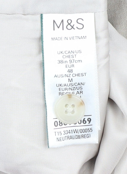 Marks & Spencer Men's Beige Waistcoat 38R