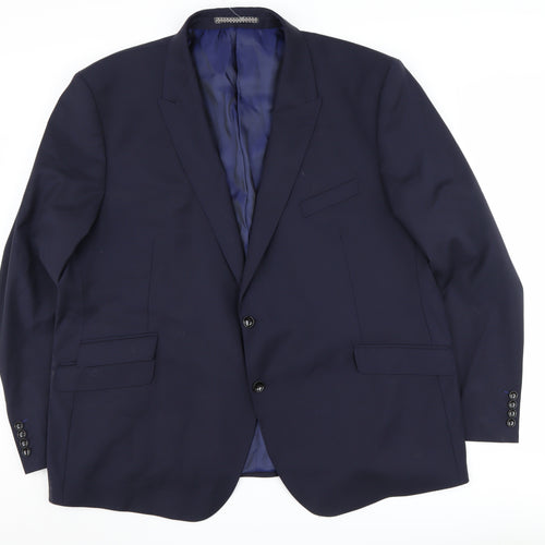 Marks and Spencer Men's Blue Blazer, Size 52R