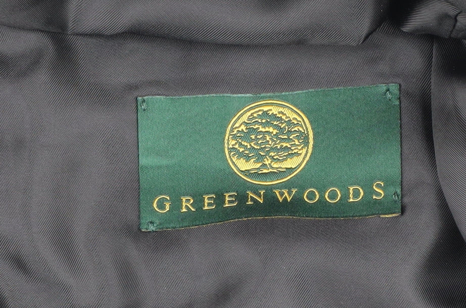 Greenwoods Men's Grey Herringbone Wool Blazer 42 REG