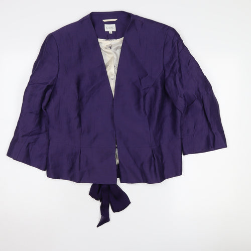 Kaliko Women’s Purple Linen Suit Jacket, Size 8