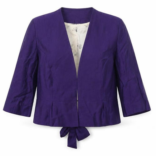 Kaliko Women’s Purple Linen Suit Jacket, Size 8