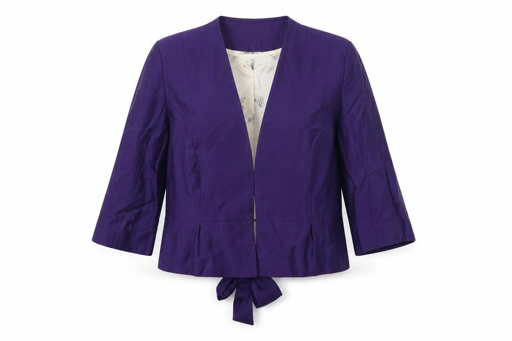 Kaliko Women’s Purple Linen Suit Jacket, Size 8