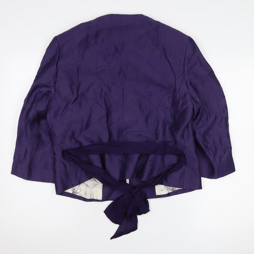 Kaliko Women’s Purple Linen Suit Jacket, Size 8