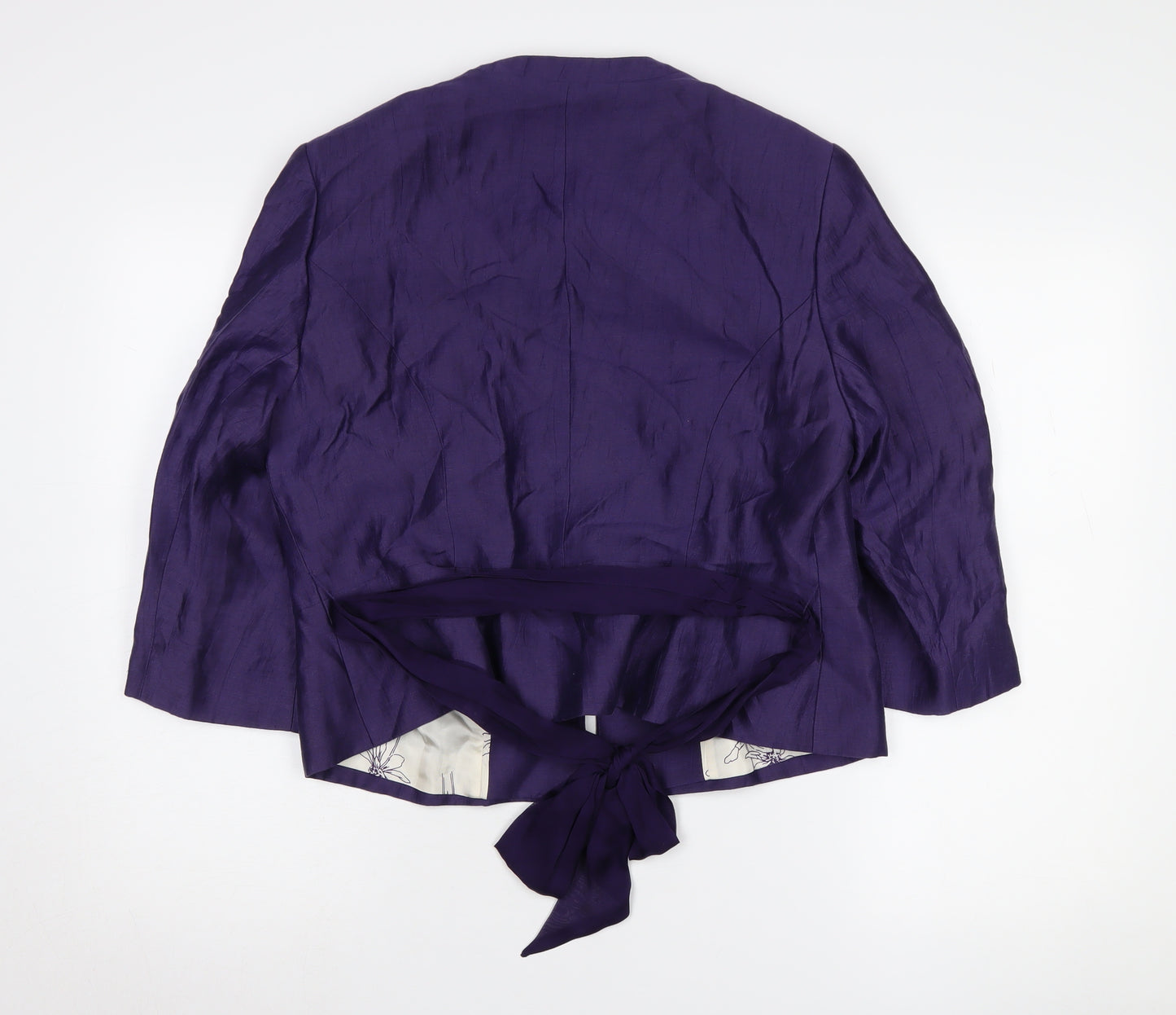 Kaliko Women’s Purple Linen Suit Jacket, Size 8