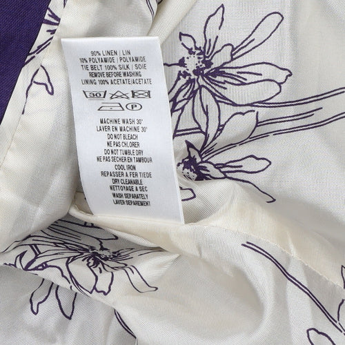 Kaliko Women’s Purple Linen Suit Jacket, Size 8