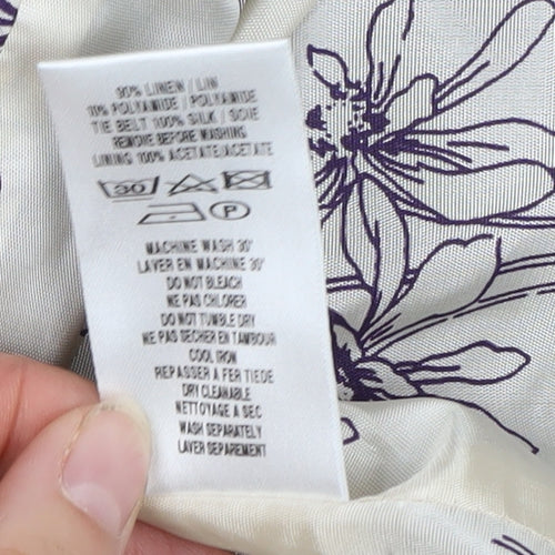 Kaliko Women’s Purple Linen Suit Jacket, Size 8
