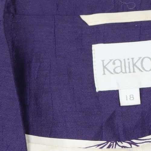 Kaliko Women’s Purple Linen Suit Jacket, Size 8