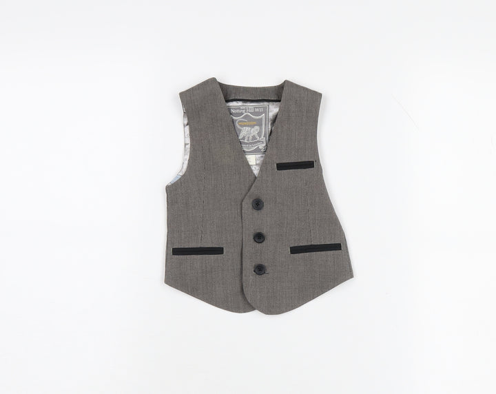 Monsoon Boys Grey Vest Sleeveless 4-5 Years Uniform