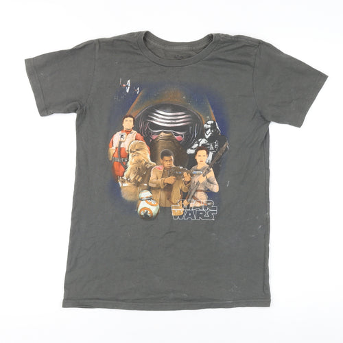 Disney Store Star Wars Kids Black Graphic T-Shirt - Size L
