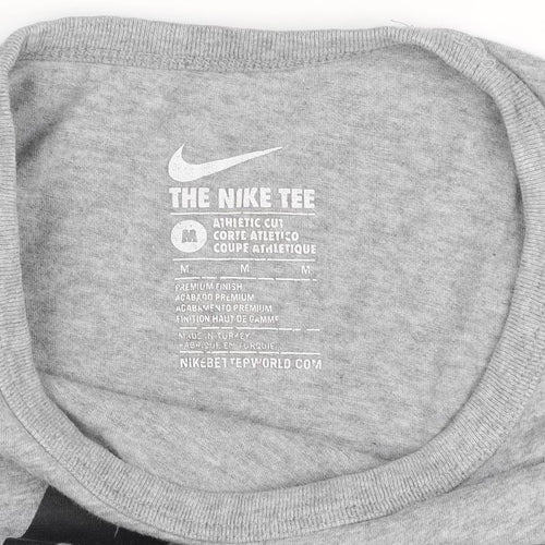 Nike Men's Grey Athletic Fit T-Shirt Medium