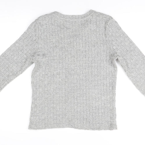 Per Una Women's Grey Cardigan M Lightweight Knit
