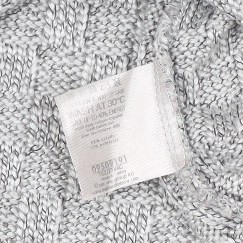 Per Una Women's Grey Cardigan M Lightweight Knit