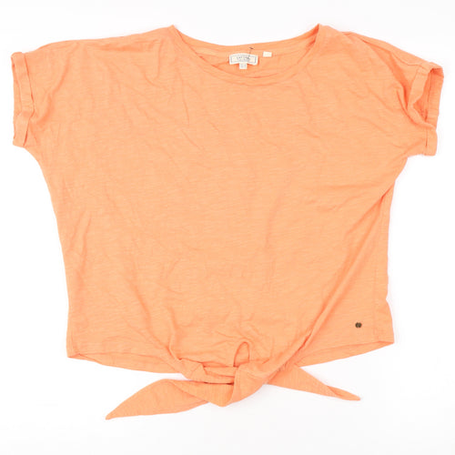 Fat Face Women’s Orange Cotton T-Shirt, Size 16, Casual