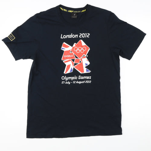 London 2012 Men's Black Olympic T-Shirt, Size S, Sports