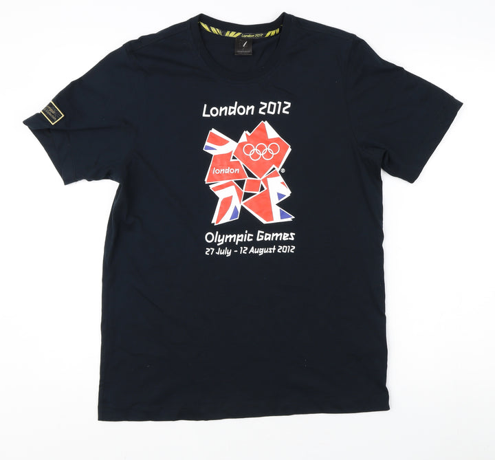 London 2012 Men's Black Olympic T-Shirt, Size S, Sports
