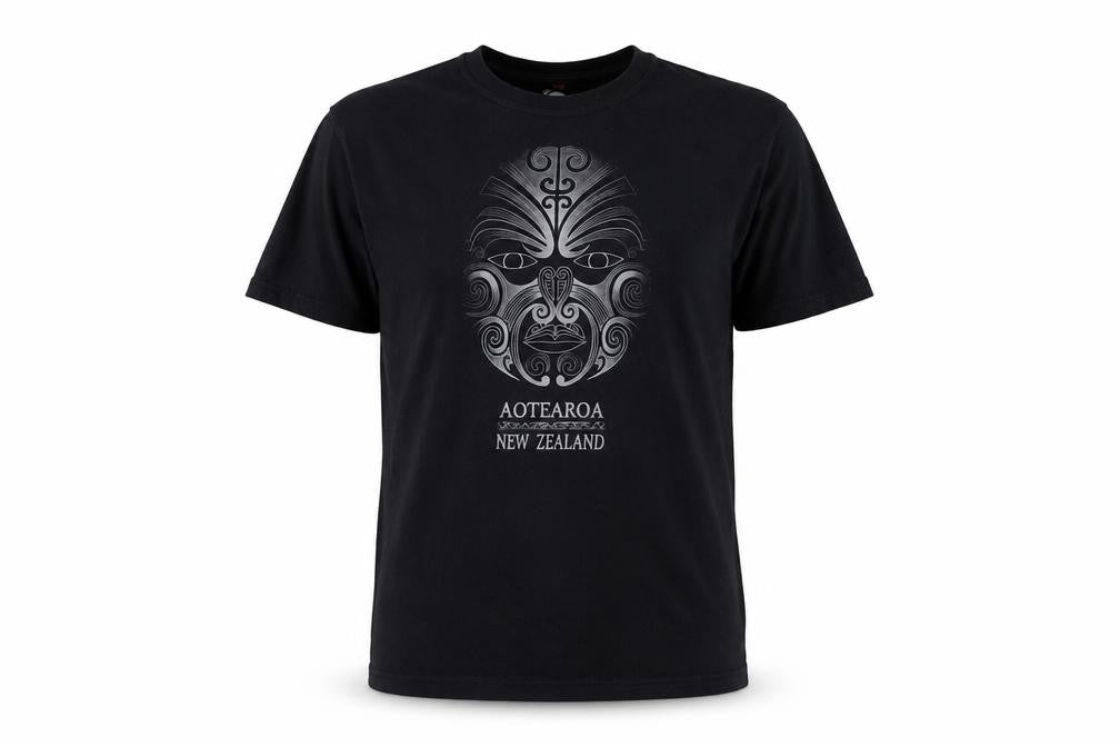 Kiwi Planet Men's Black M Graphic Cotton T-Shirt