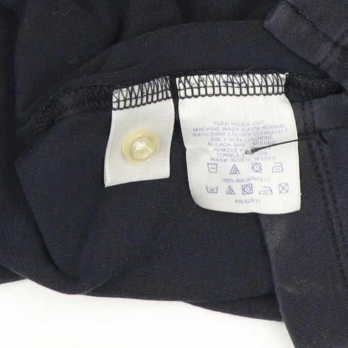 Lands' End Women's Black Polo, Size M, Casual Wear