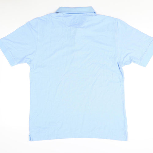 Greg Norman Men's Blue Medium Polo Shirt
