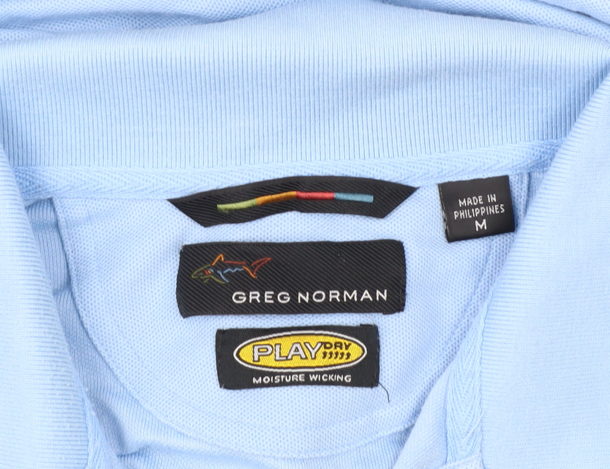 Greg Norman Men's Blue Medium Polo Shirt