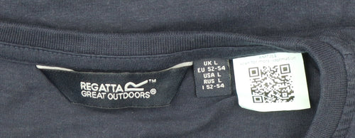 Regatta Men's Blue Camping Graphic T-Shirt L