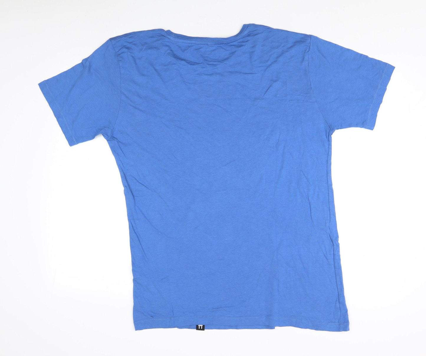 MABBOO Men's XL Blue Short Sleeve Crew Neck T-Shirt