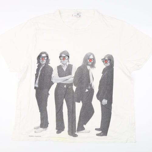 Stella McCartney Men's White 2XL Music T-Shirt