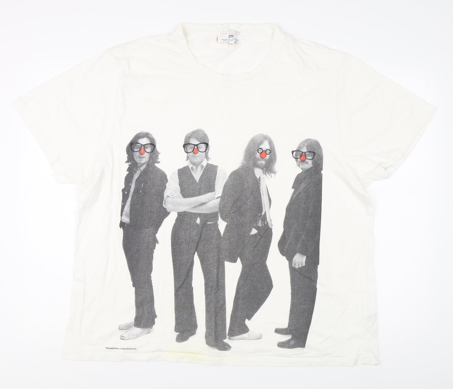 Stella McCartney Men's White 2XL Music T-Shirt