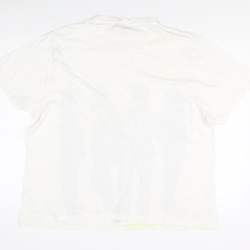 Stella McCartney Men's White 2XL Music T-Shirt