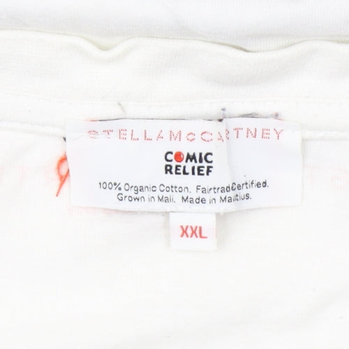 Stella McCartney Men's White 2XL Music T-Shirt