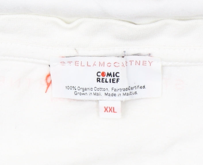 Stella McCartney Men's White 2XL Music T-Shirt