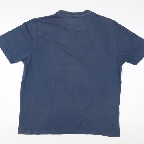 Coca-Cola Men's Blue Graphic T-Shirt, Large, Vintage Style