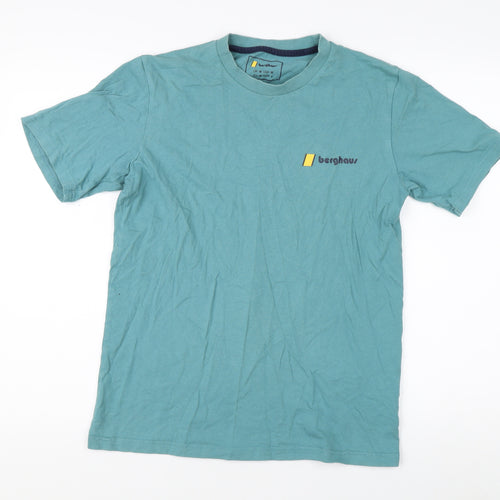 Berghaus Men's Blue Medium Graphic T-Shirt, Crew Neck